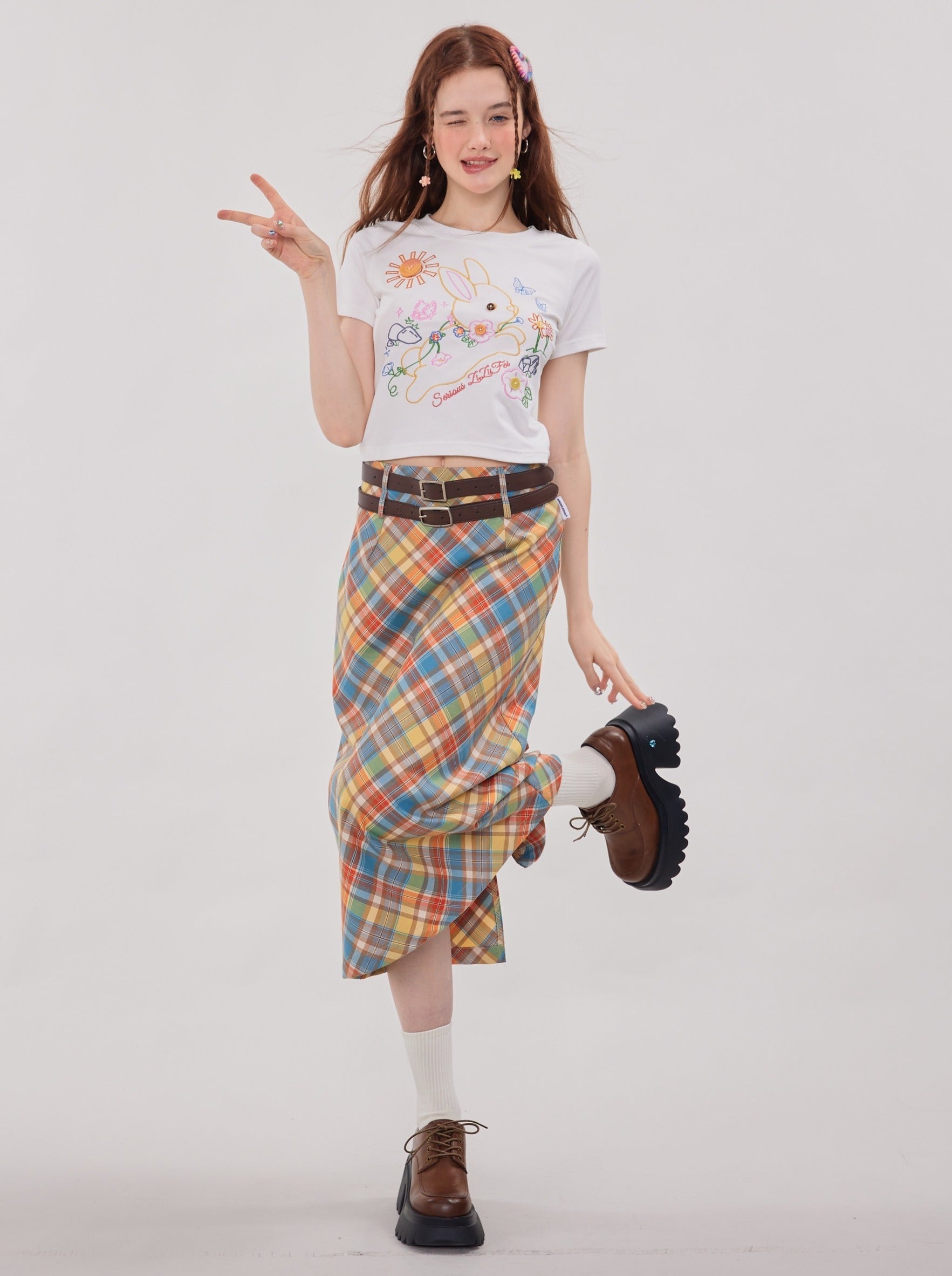 Mini-jupe à carreaux Ember | Tartan rouge taille haute | Snag Snag Mini-jupe à carreaux Ember | Tartan rouge taille haute | Snag Snag