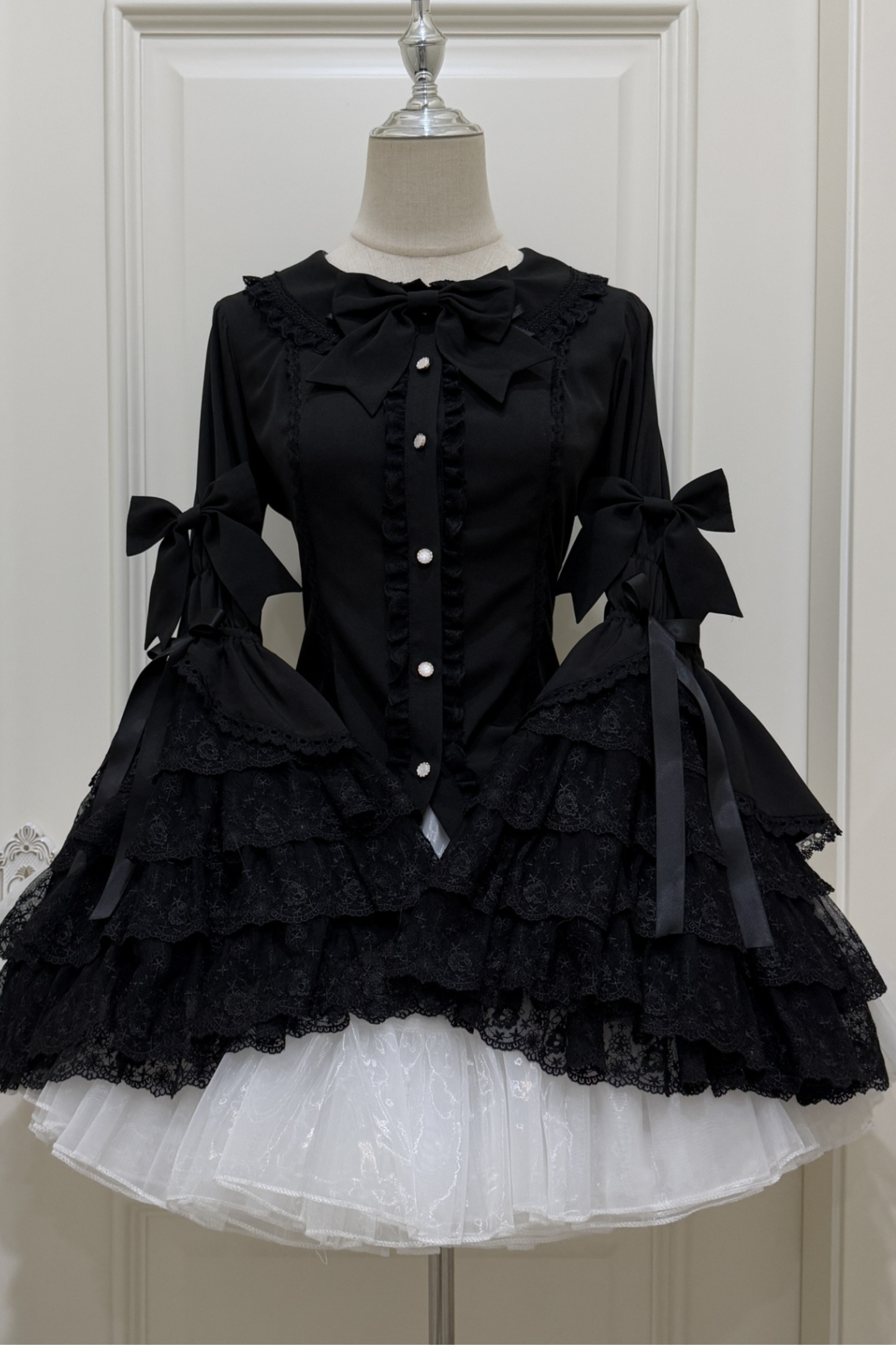 プリンセスリボンフリルスリーブシャツ