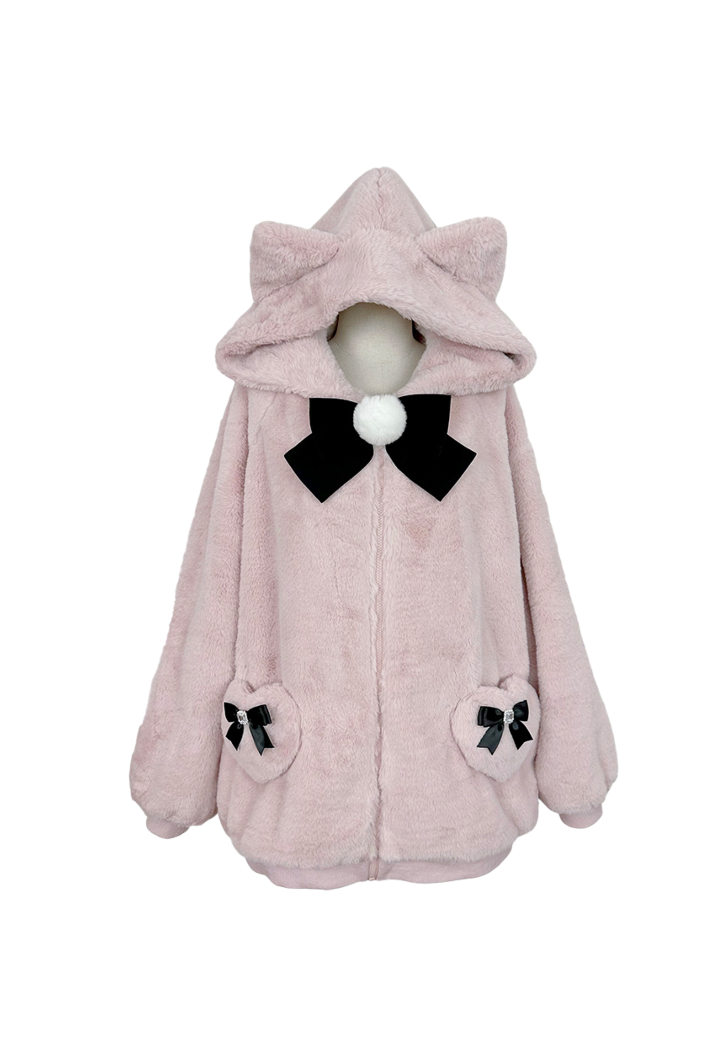 猫耳ぬいぐるみフードジャケット