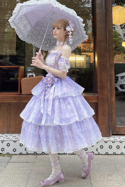 【予約商品】バレエスタイルエレガントドレス+ハット+ヘアバンド+リボンテール