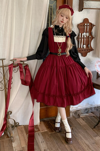 Sketch Wild Rose Elegant Lolita Jumperskirt