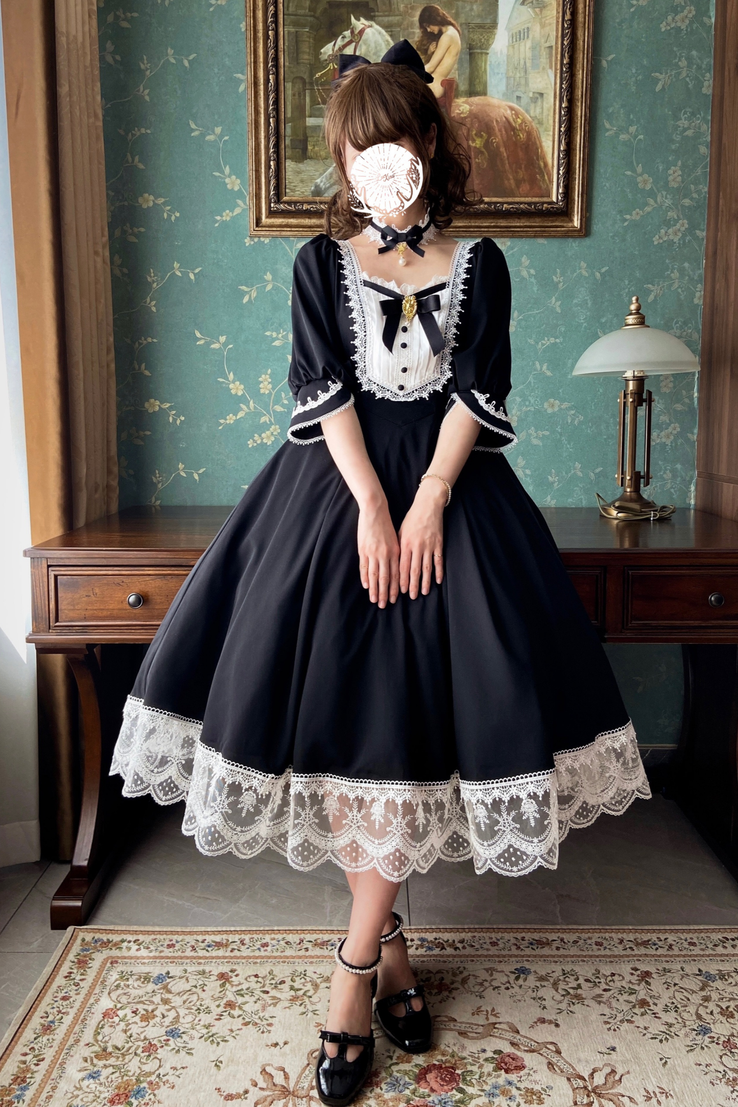 Elegant Retro Lace Classic Lolita Dress