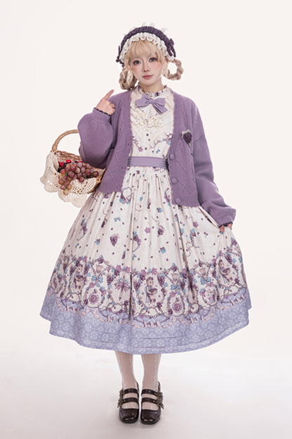 ワイナリーレトロベアロリータドレス