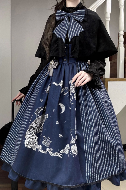 魔法学園レトロエレガントロリータジャンパースカート