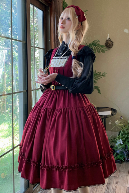 Sketch Wild Rose Elegant Lolita Jumperskirt