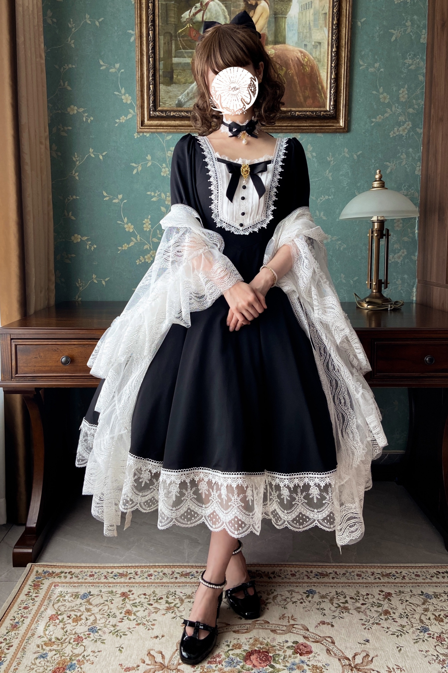 Elegant Retro Lace Classic Lolita Dress