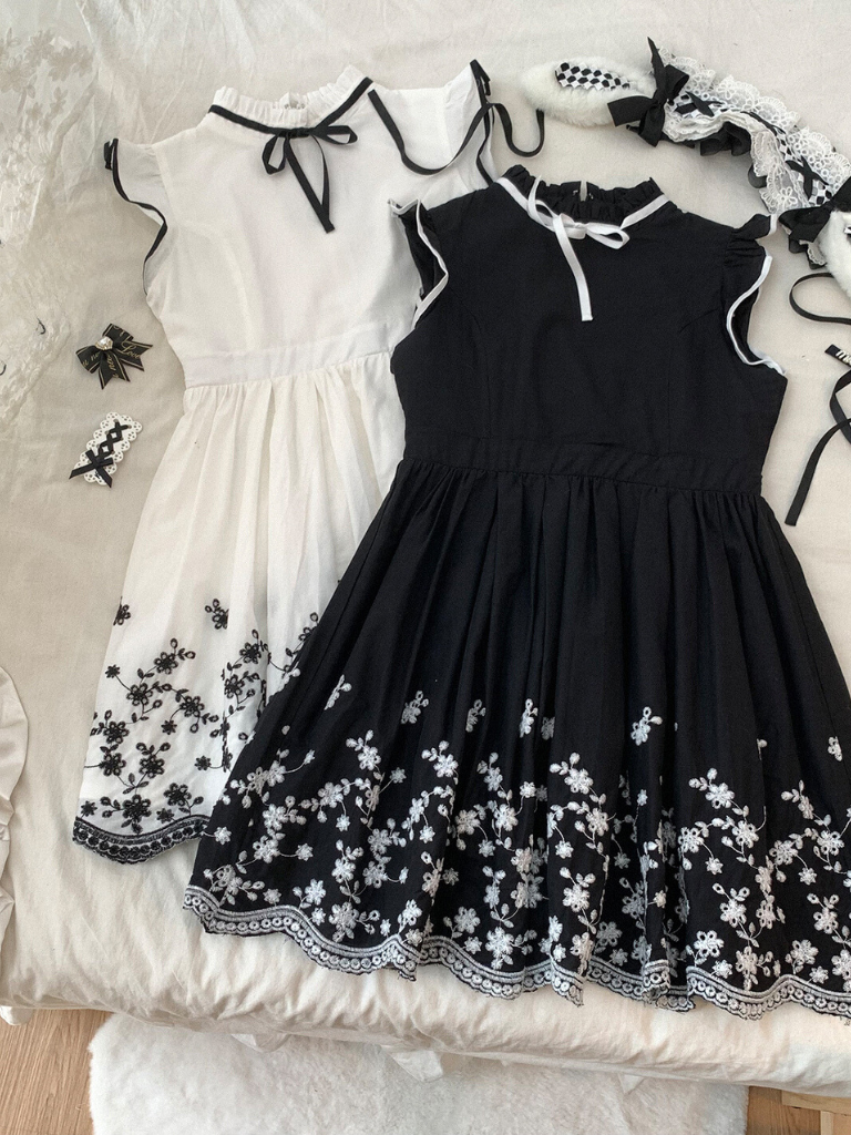 Cotton Ribbon French Dress