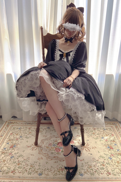 Elegant Retro Lace Classic Lolita Dress