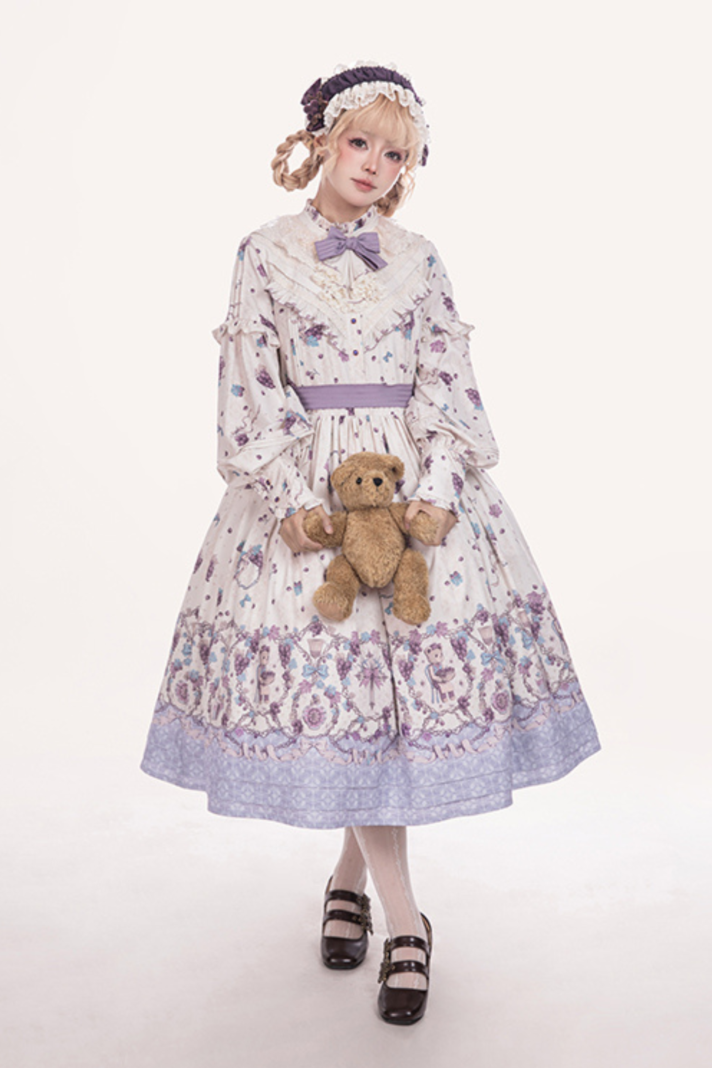 ワイナリーレトロベアロリータドレス