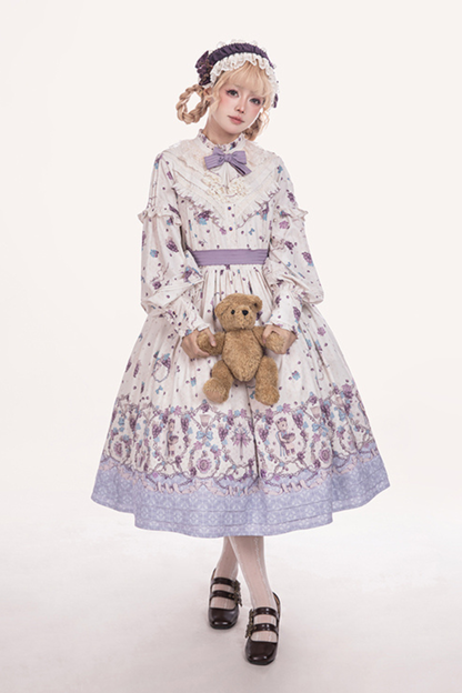 ワイナリーレトロベアロリータドレス