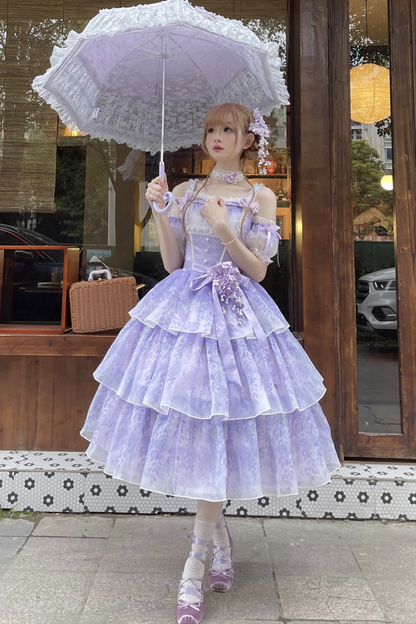 【予約商品】バレエスタイルエレガントドレス+ハット+ヘアバンド+リボンテール