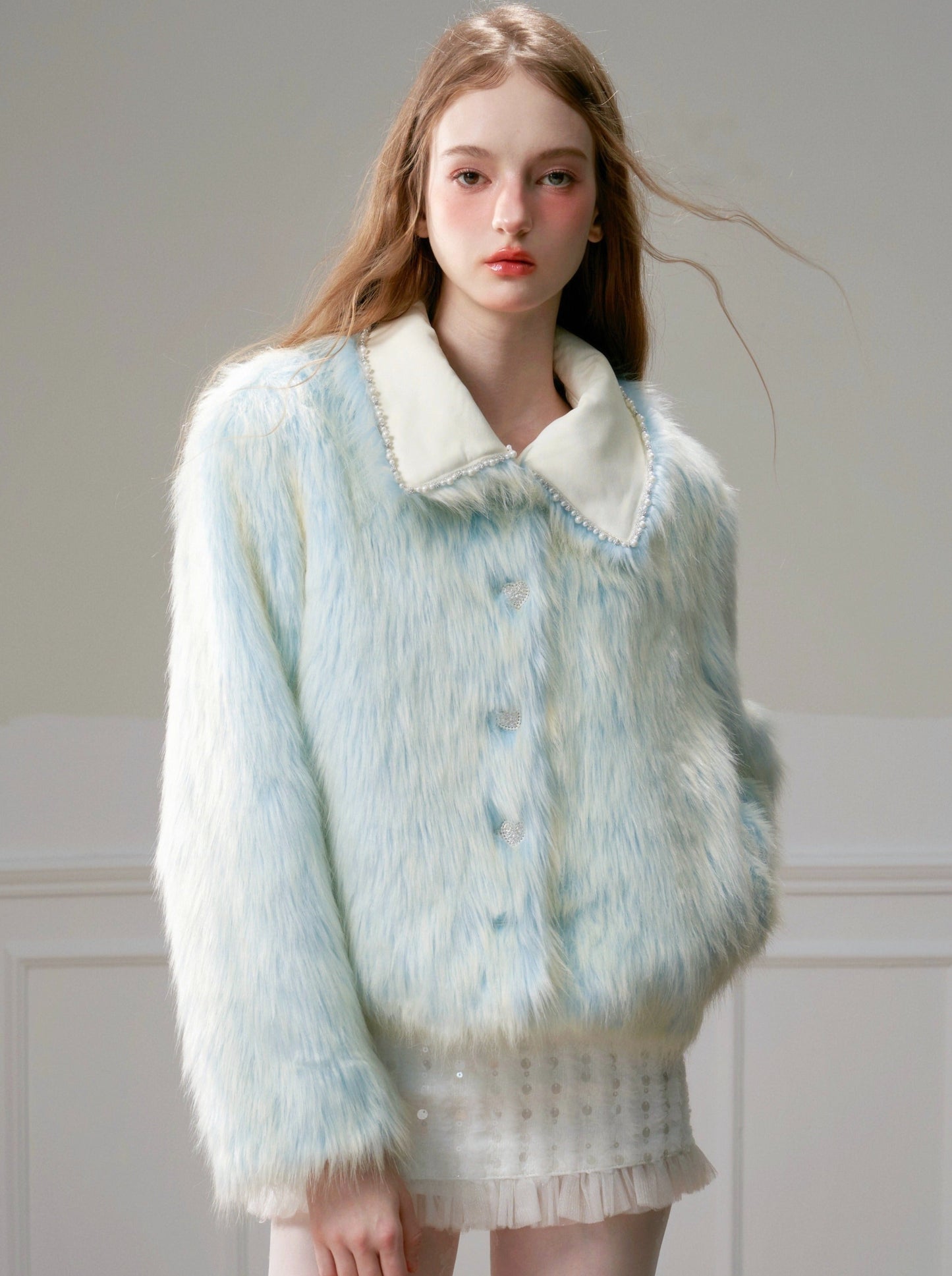 Radation Blue Sweet Fur Coat