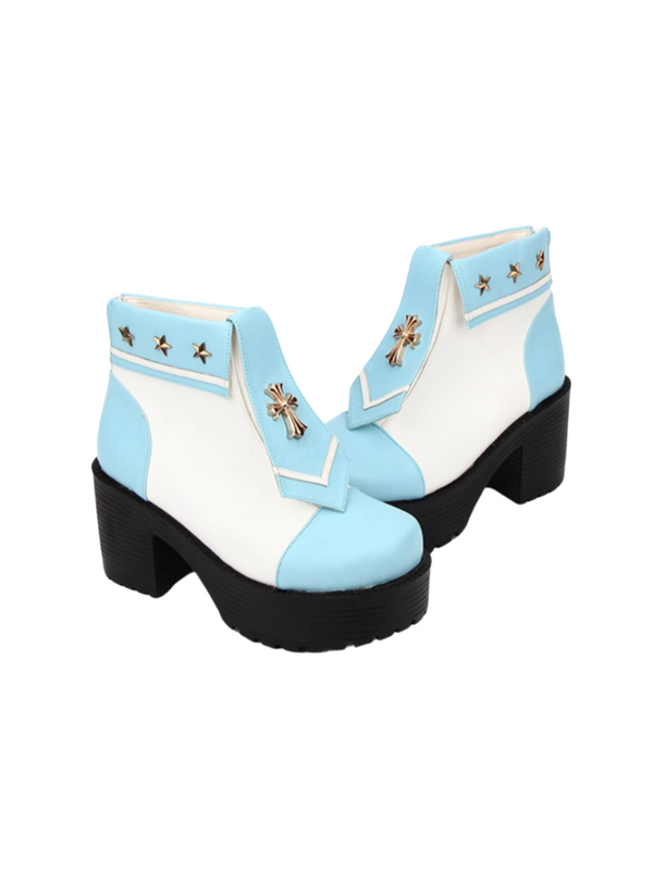 クールバイクツートーンクロスシューズ