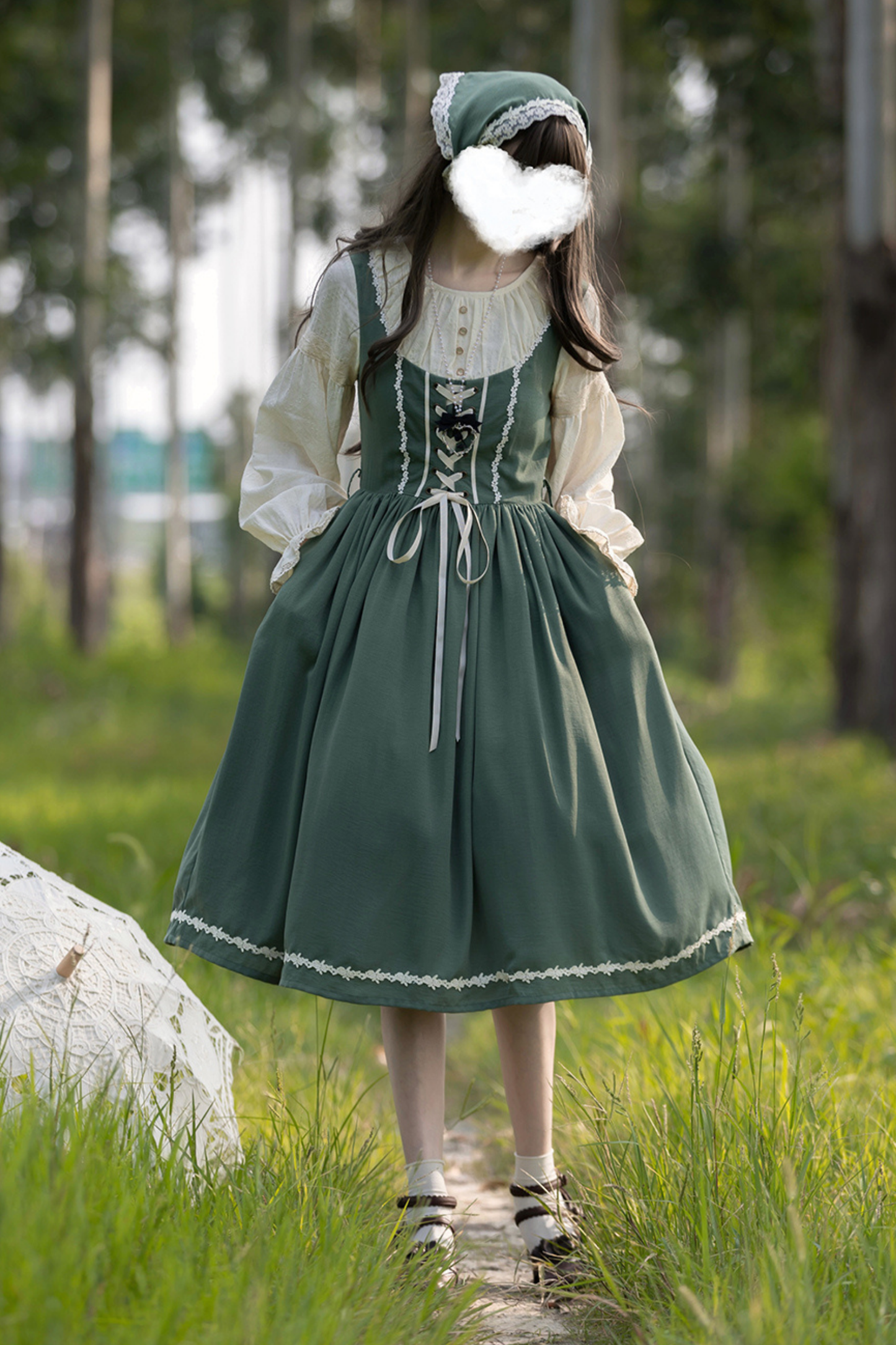 スケッチワイルドローズエレガントロリータドレス