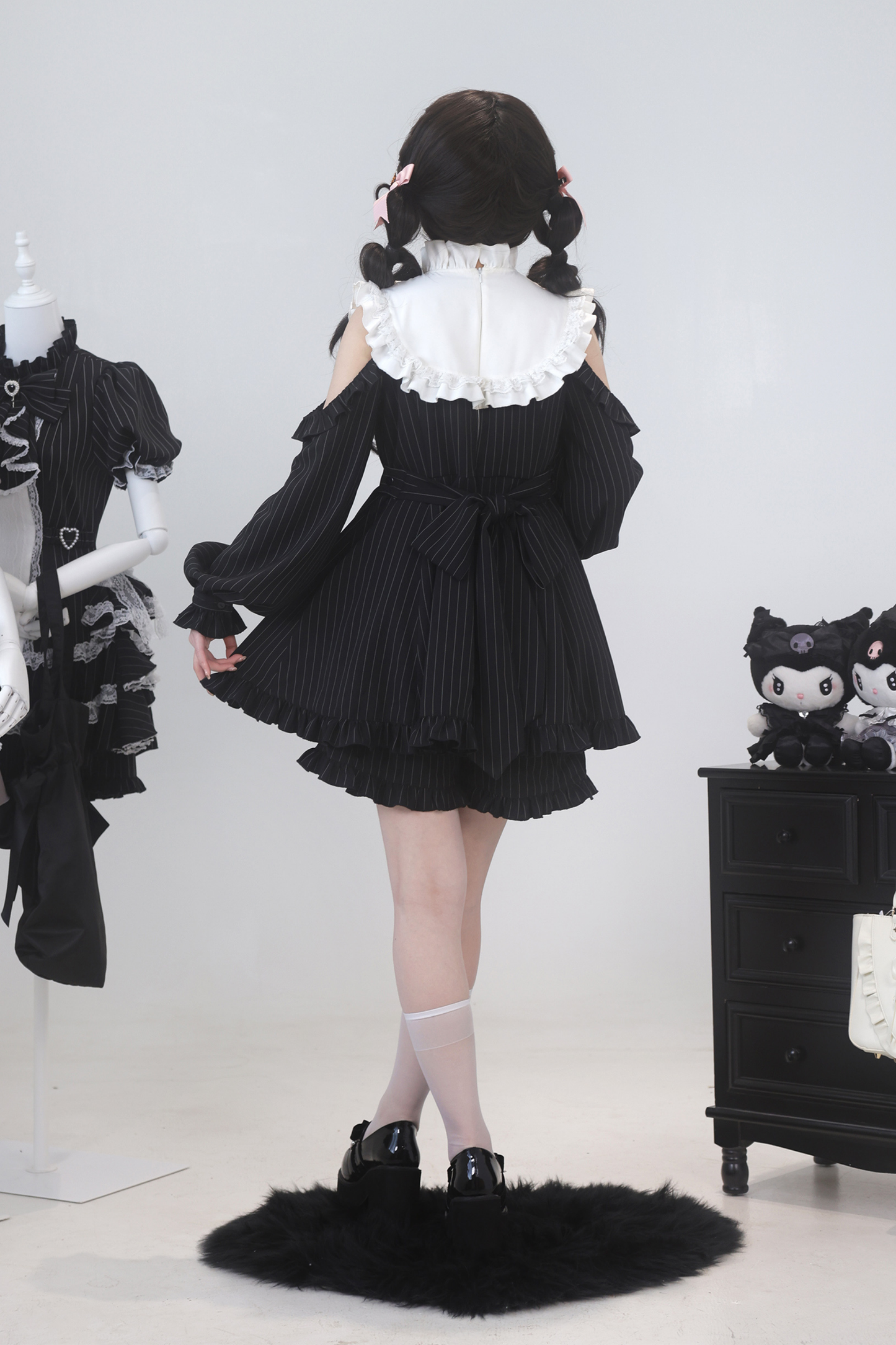 ローズプリンセスオフショルダーフリルリボントップス