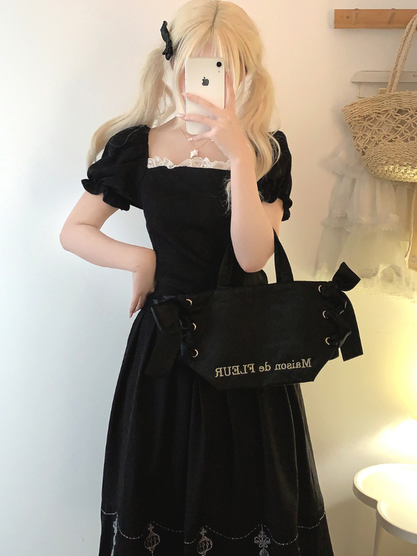 Retro Lace Less Back Design French Tops