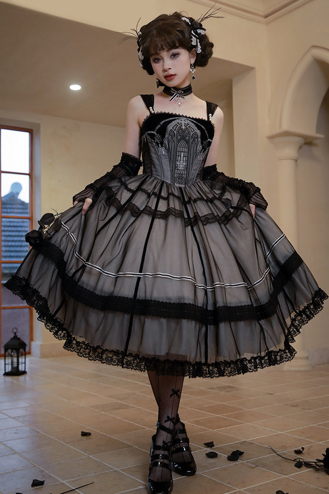 Candlestick Dark Girl Style Design Doll Lolita Dress