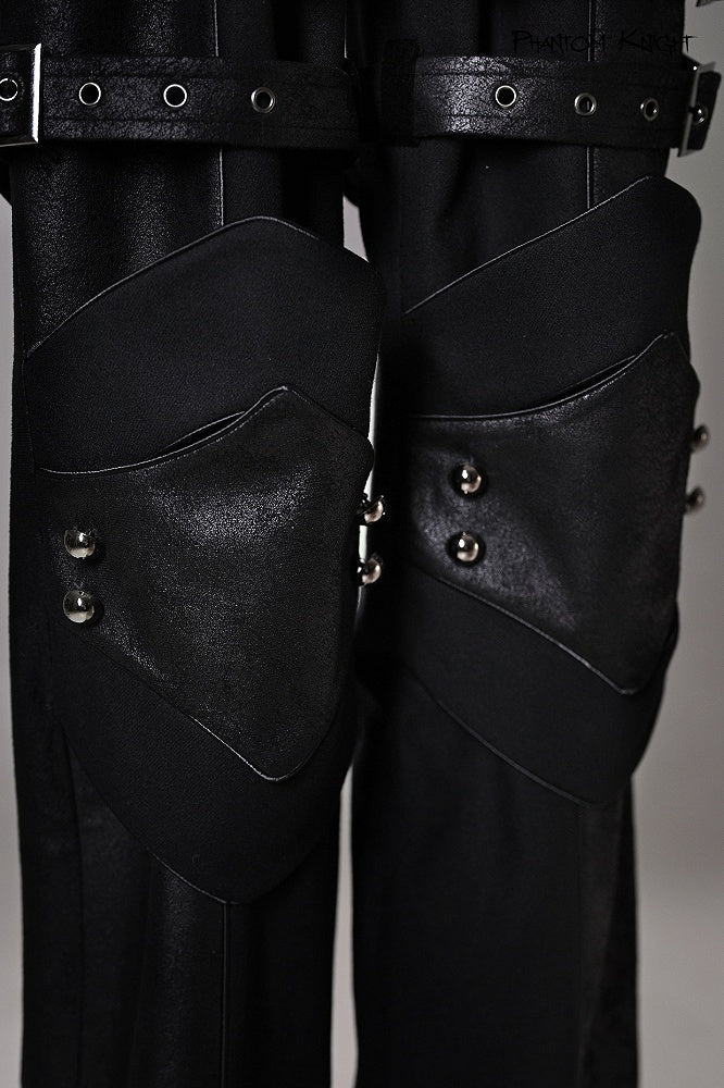 [Pre-order Deadline: June 8] Phantom Knight Dark Gothic Prince Strap Buckle Black Pants