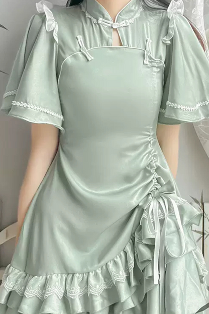 Frill Retro Cheong Dress