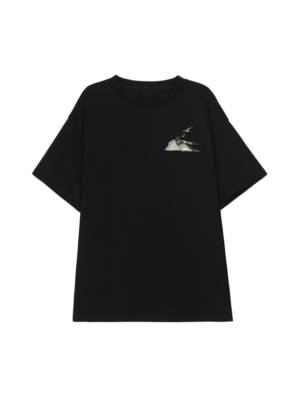 ジェンダーレスチャイナダークサマートップス