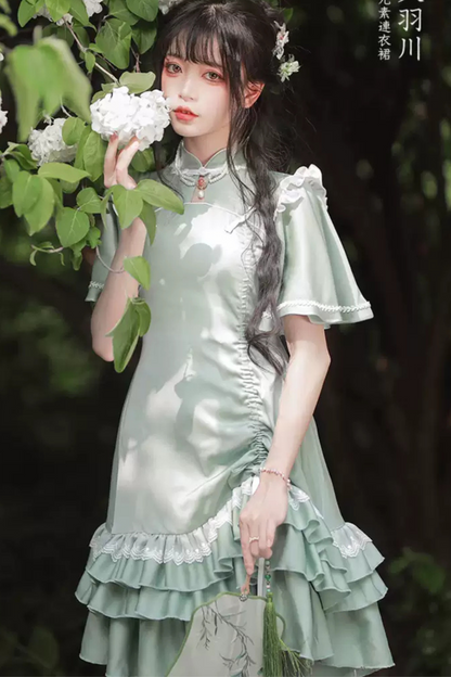 Frill Retro Cheong Dress