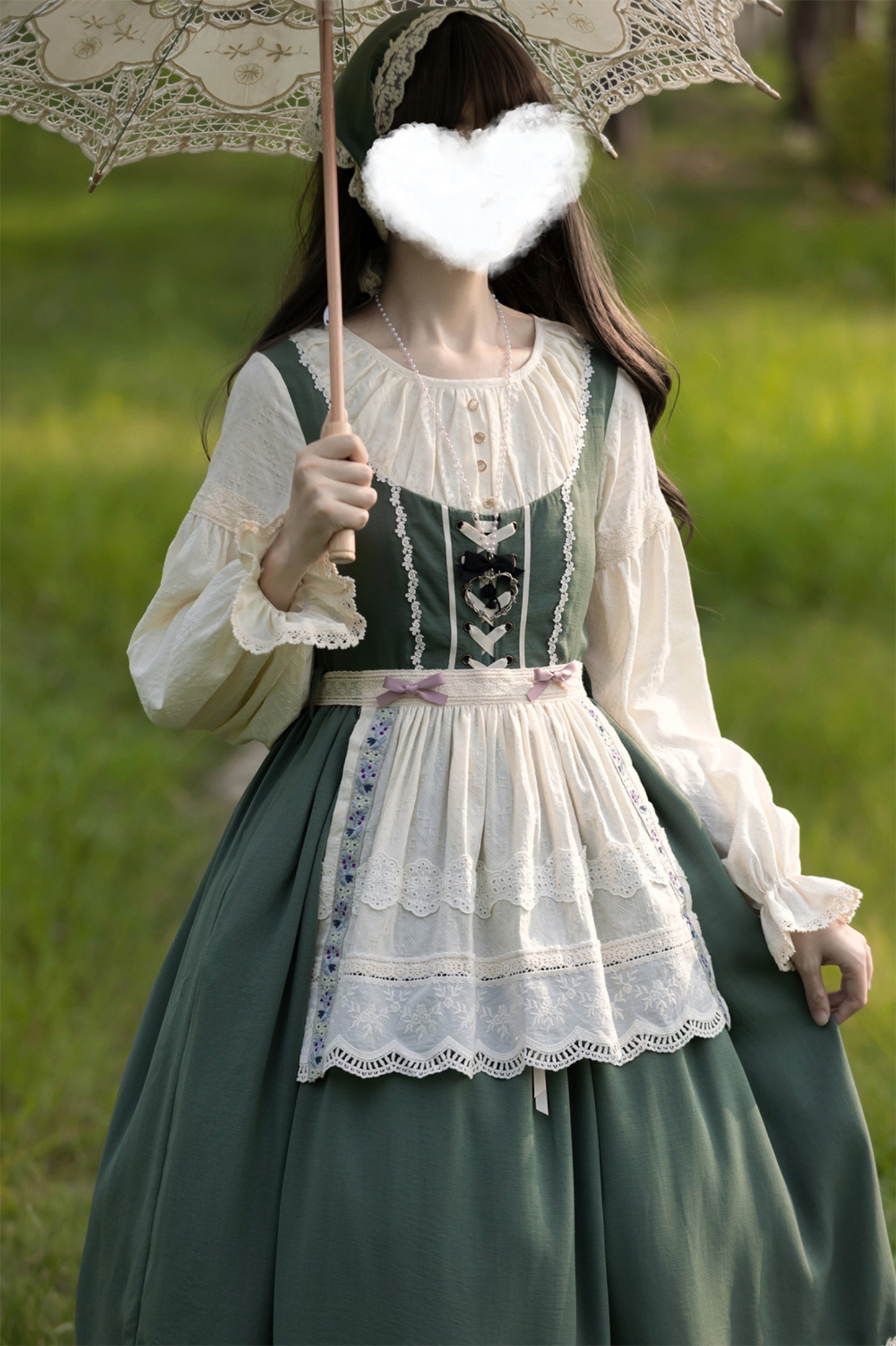 スケッチワイルドローズエレガントロリータドレス