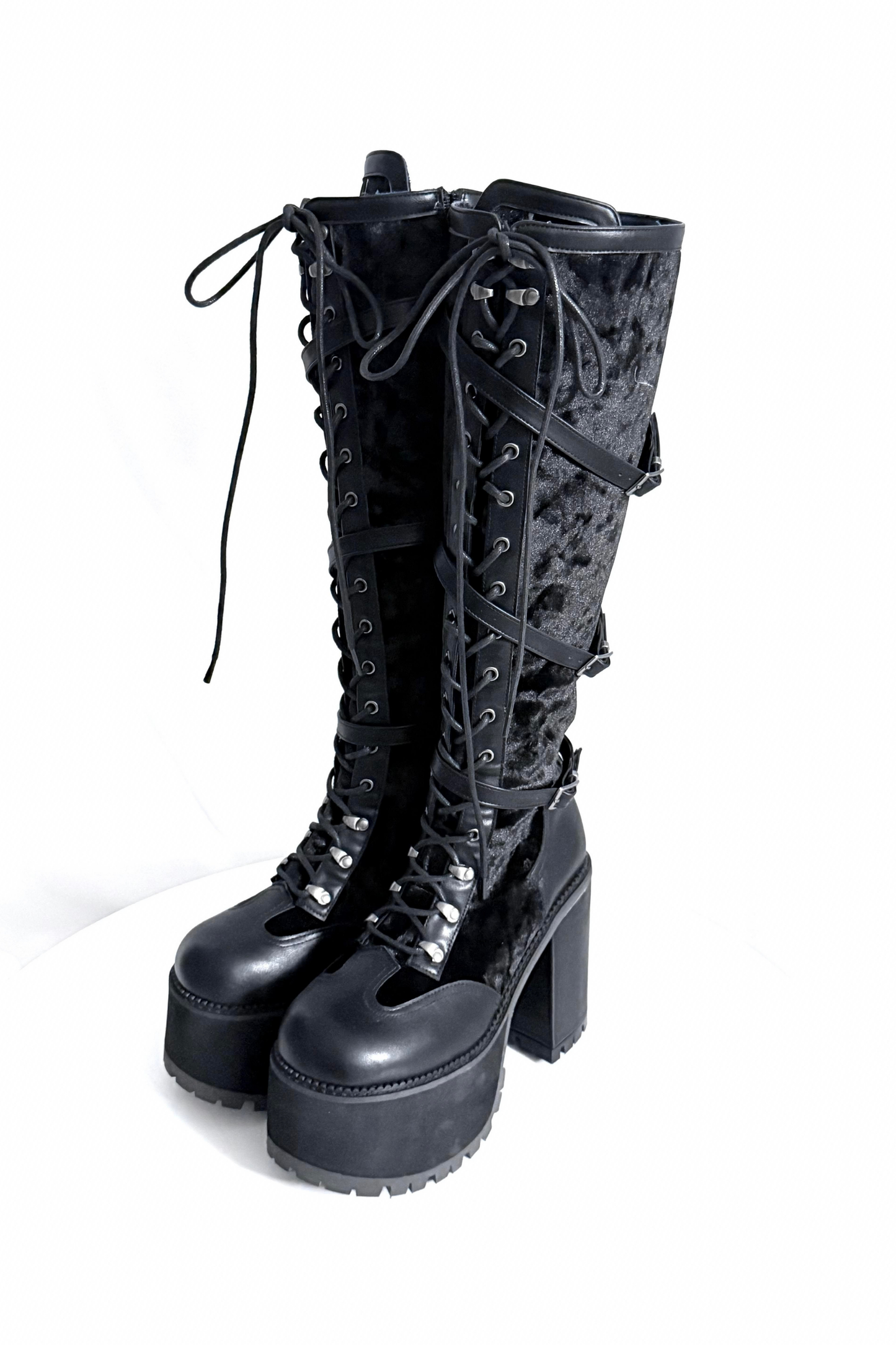 【4月4日予約締切】レースゴシックスエードレースアップブーツ