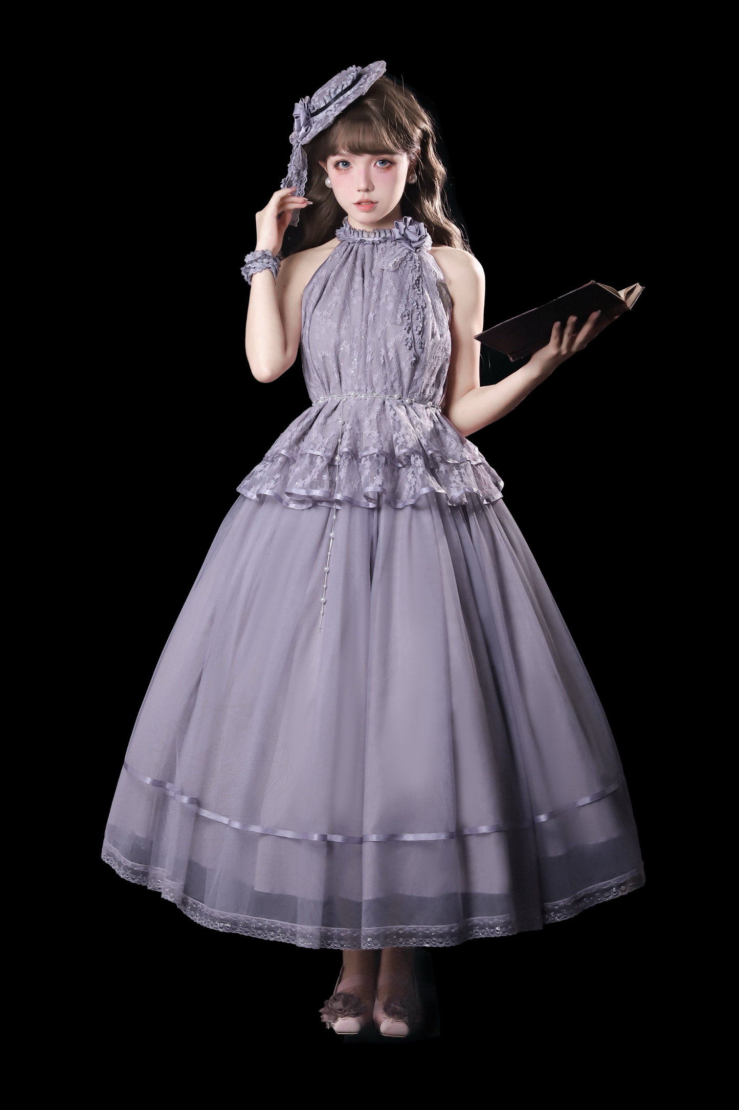 【4月5日予約締切】レトロエレガントインナー+トップス+スカート+アクセサリー