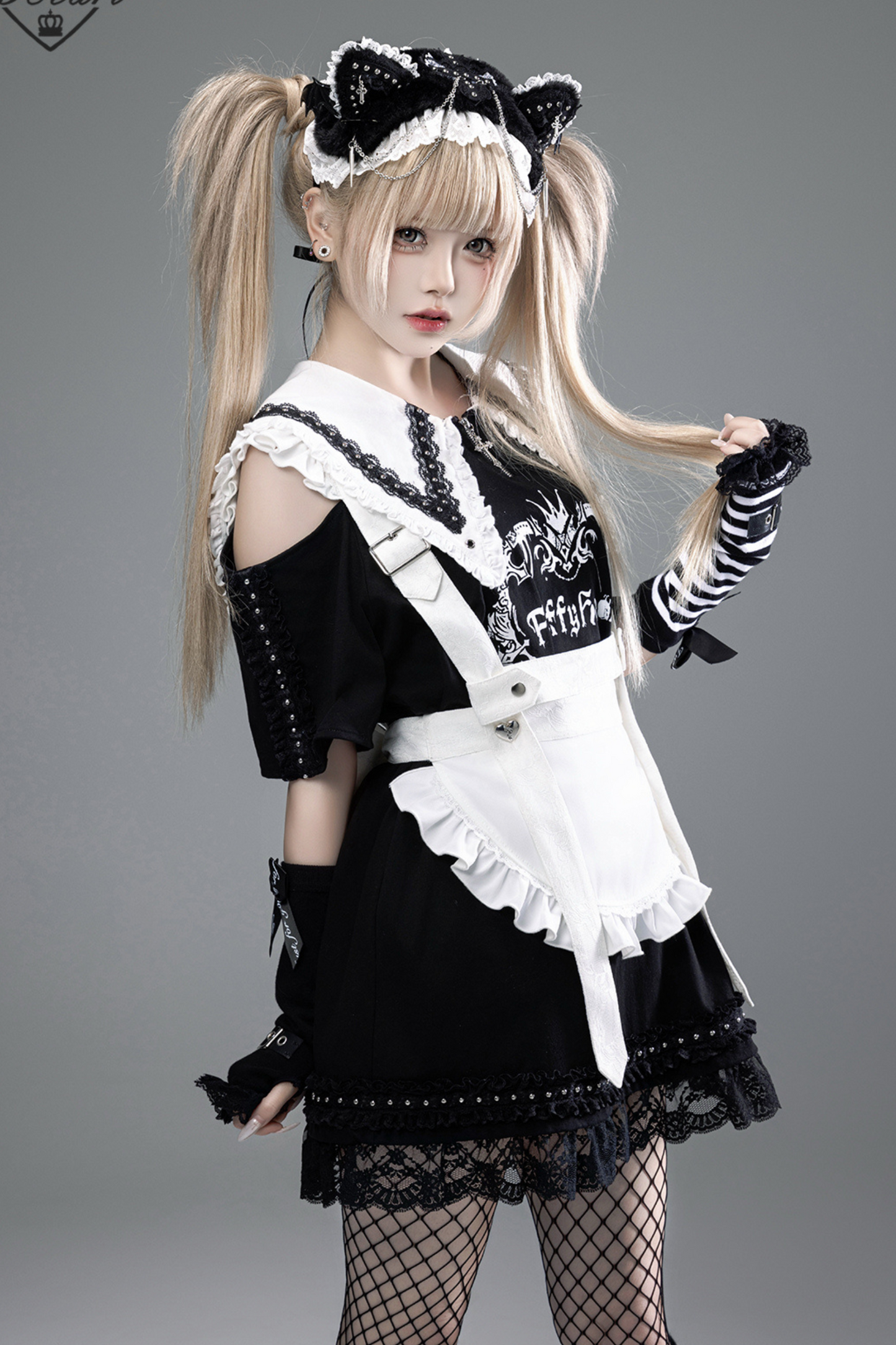 Witch Apprentice Subculture T-shirt Dress + Suspender Apron