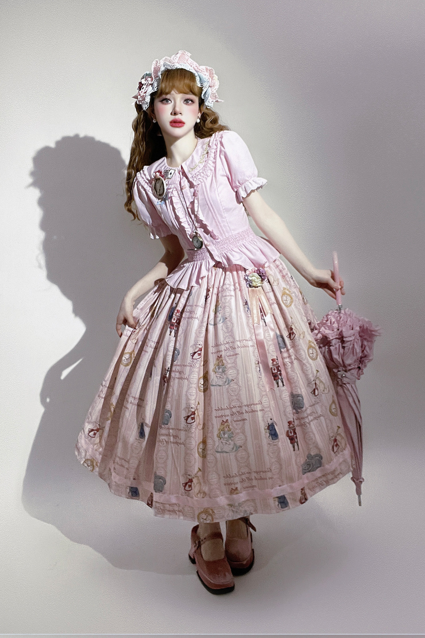 愛麗絲夢境洋裝+疊層洋裝+吊帶裙+襯衫+裙子+背心裙+配飾