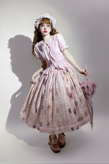 愛麗絲夢境洋裝+疊層洋裝+吊帶裙+襯衫+裙子+背心裙+配飾