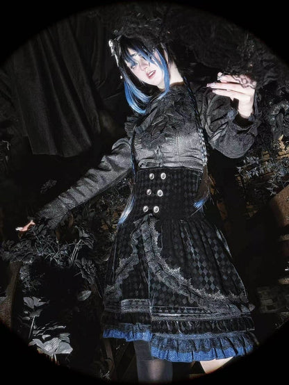 Deposit Will Never Be Again Original Design Gothic Twin Set Lolita Prince Line