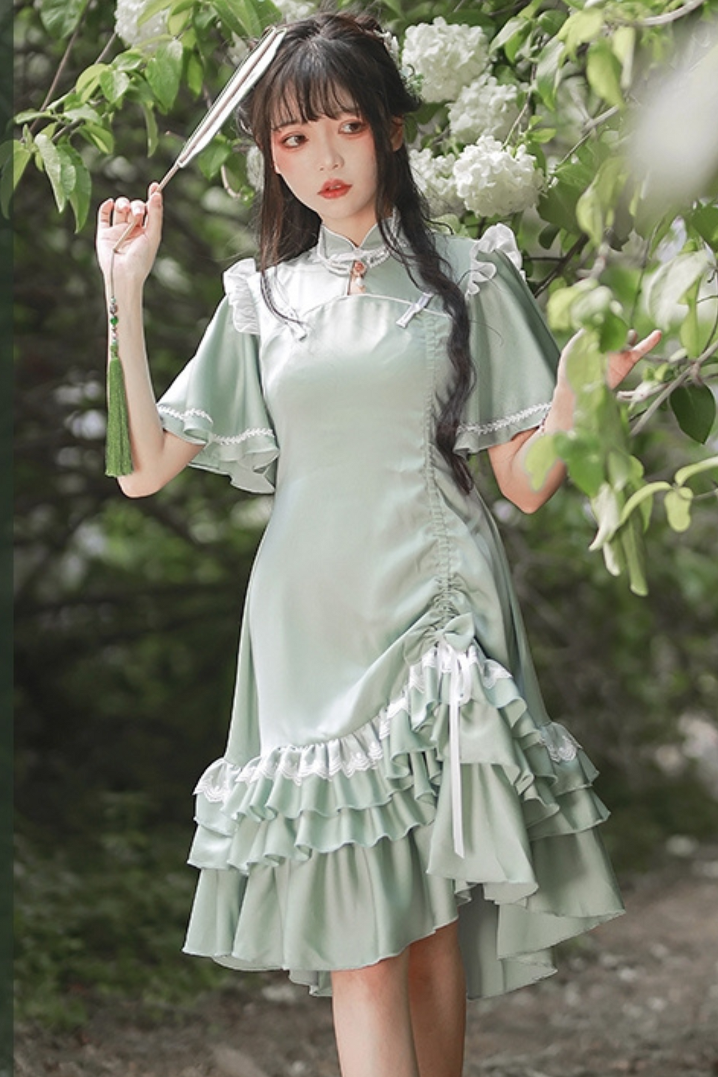 Frill Retro Cheong Dress