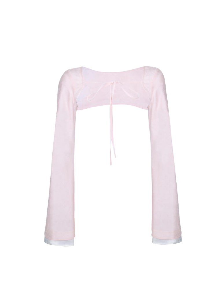Summer Suit Pink Cardigan Jacket + Camisole + Cake Skirt