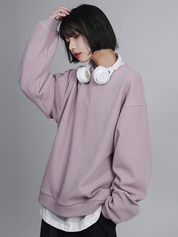 Loose Solid Color Waffle Trainers