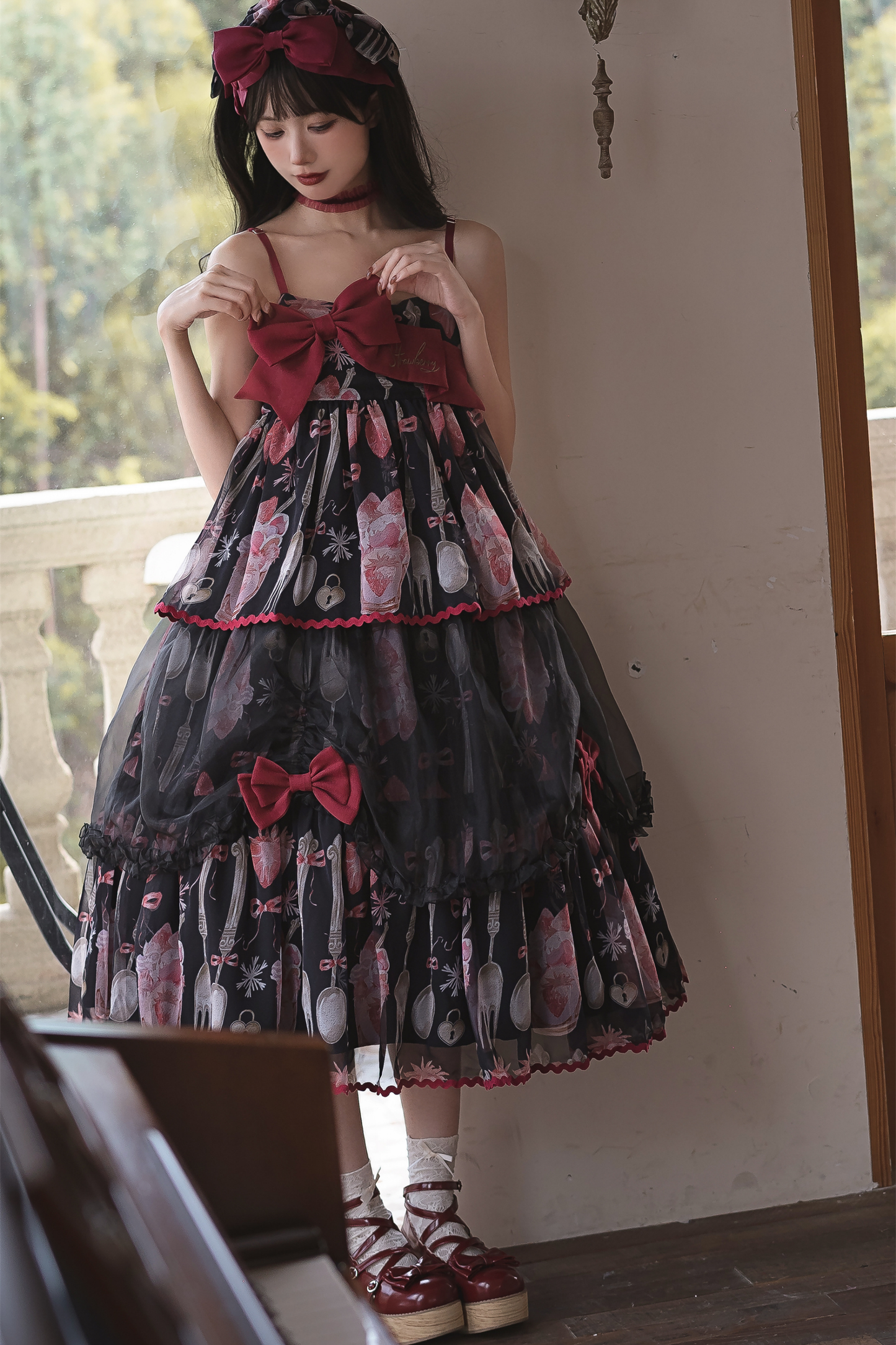 ストロベリーボックスロリータキャミソールドレス