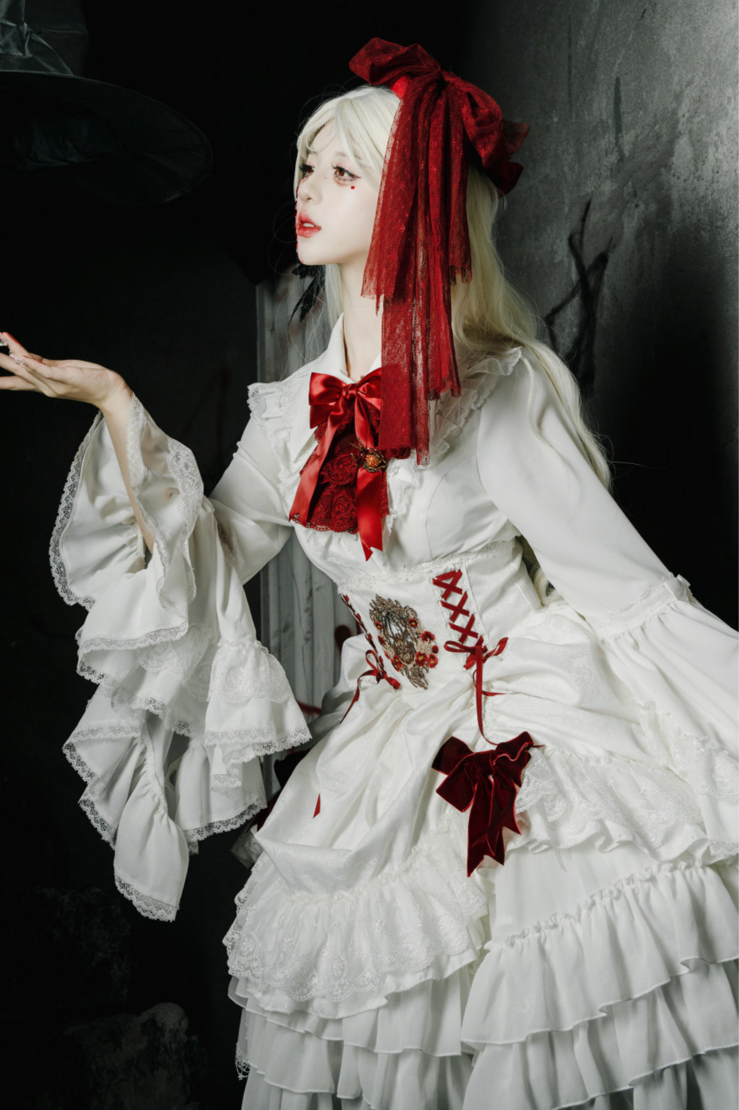 Moon River Gothic Skirt + Cape + Top + Bow