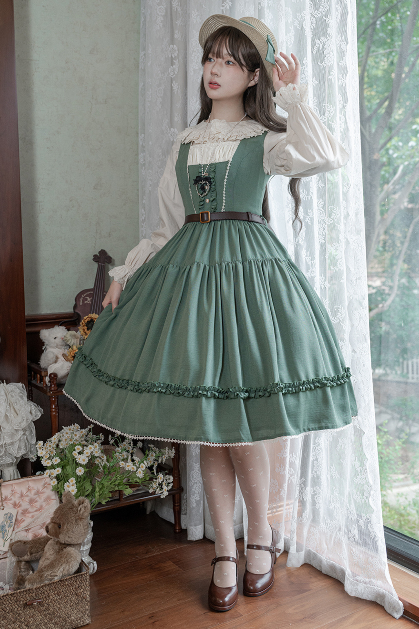 Sketch Wild Rose Elegant Lolita Jumperskirt