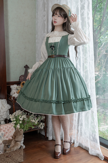 Sketch Wild Rose Elegant Lolita Jumperskirt