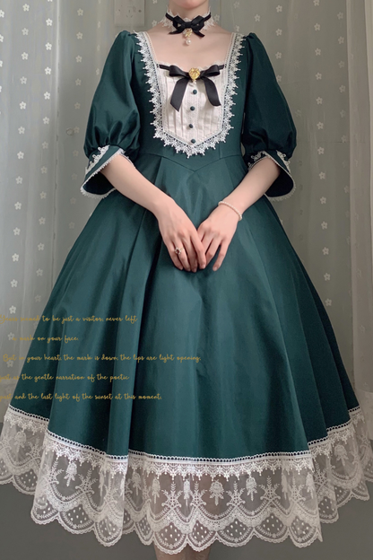 Elegant Retro Lace Classic Lolita Dress