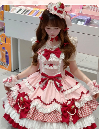 【12月19日予約締切】ベリーアンドショコラスイートロリータサスドレス