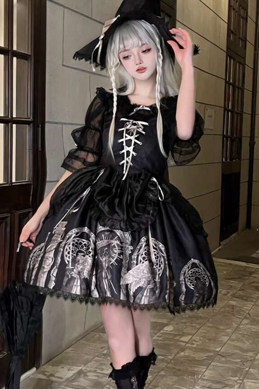 Eternal Night Dark Ballet Tile Gothic Bischedres Suit