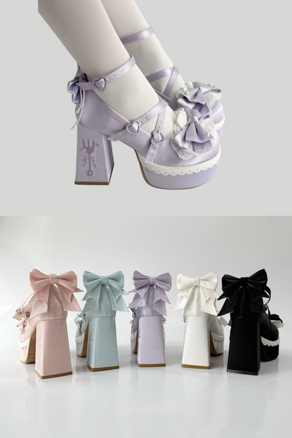 [Mar. 26, 2012 reservation deadline] Tea Time Cute Embroidery High Heels