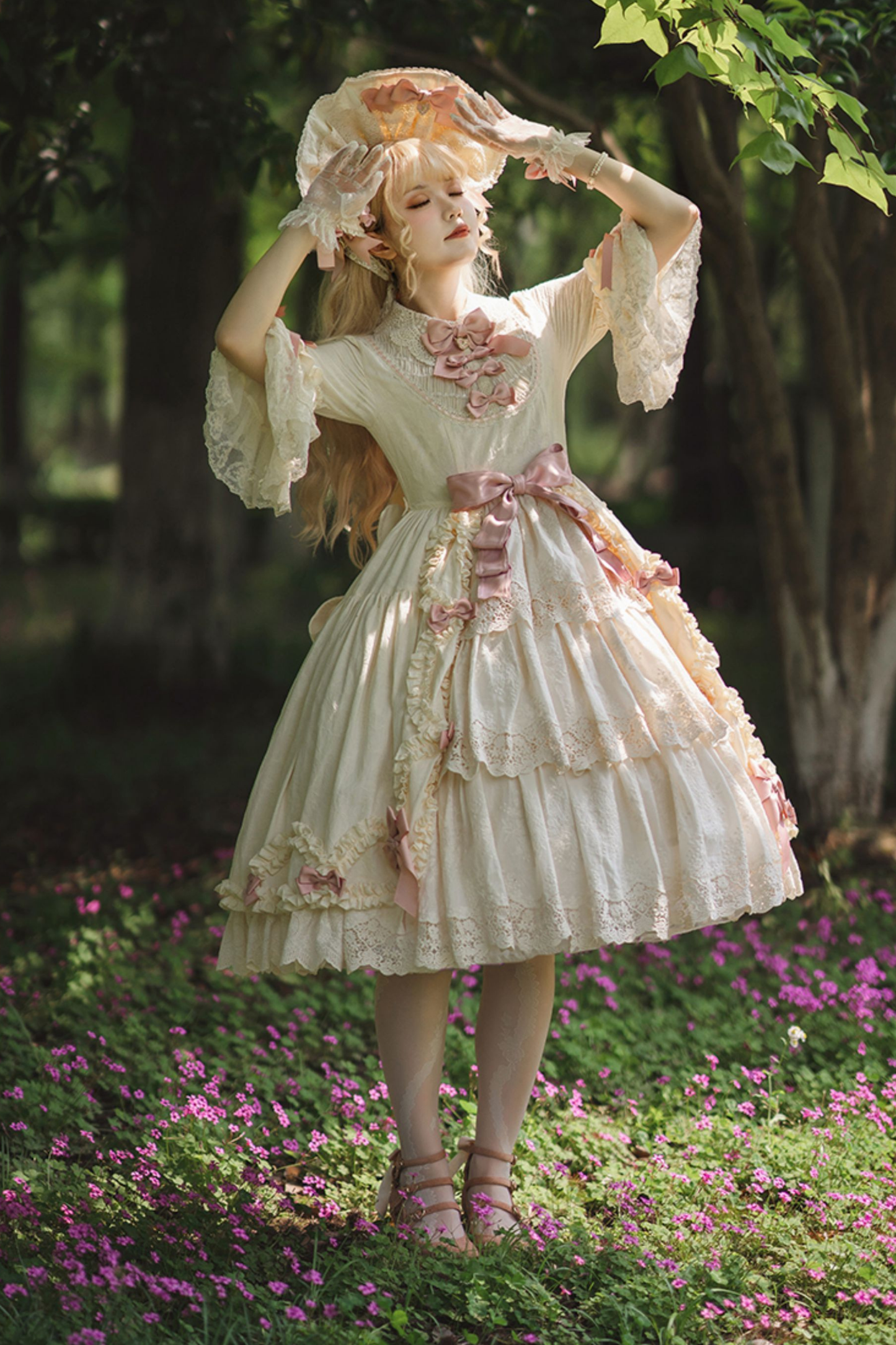 エレガントプリンセススリーブロリータドレス