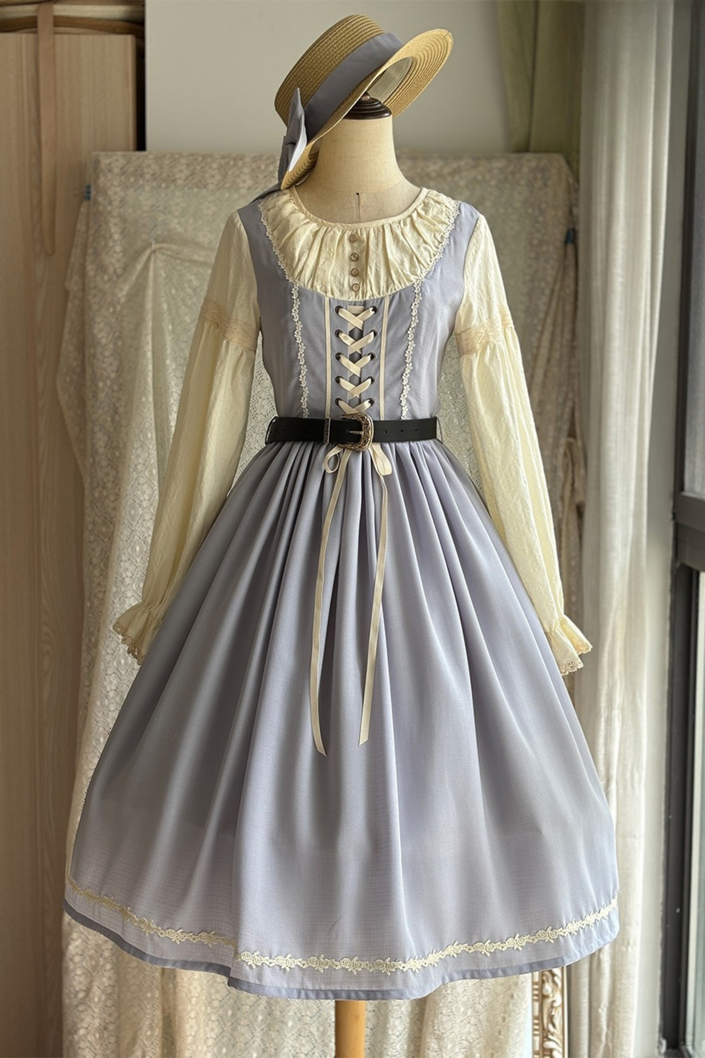 スケッチワイルドローズエレガントロリータドレス