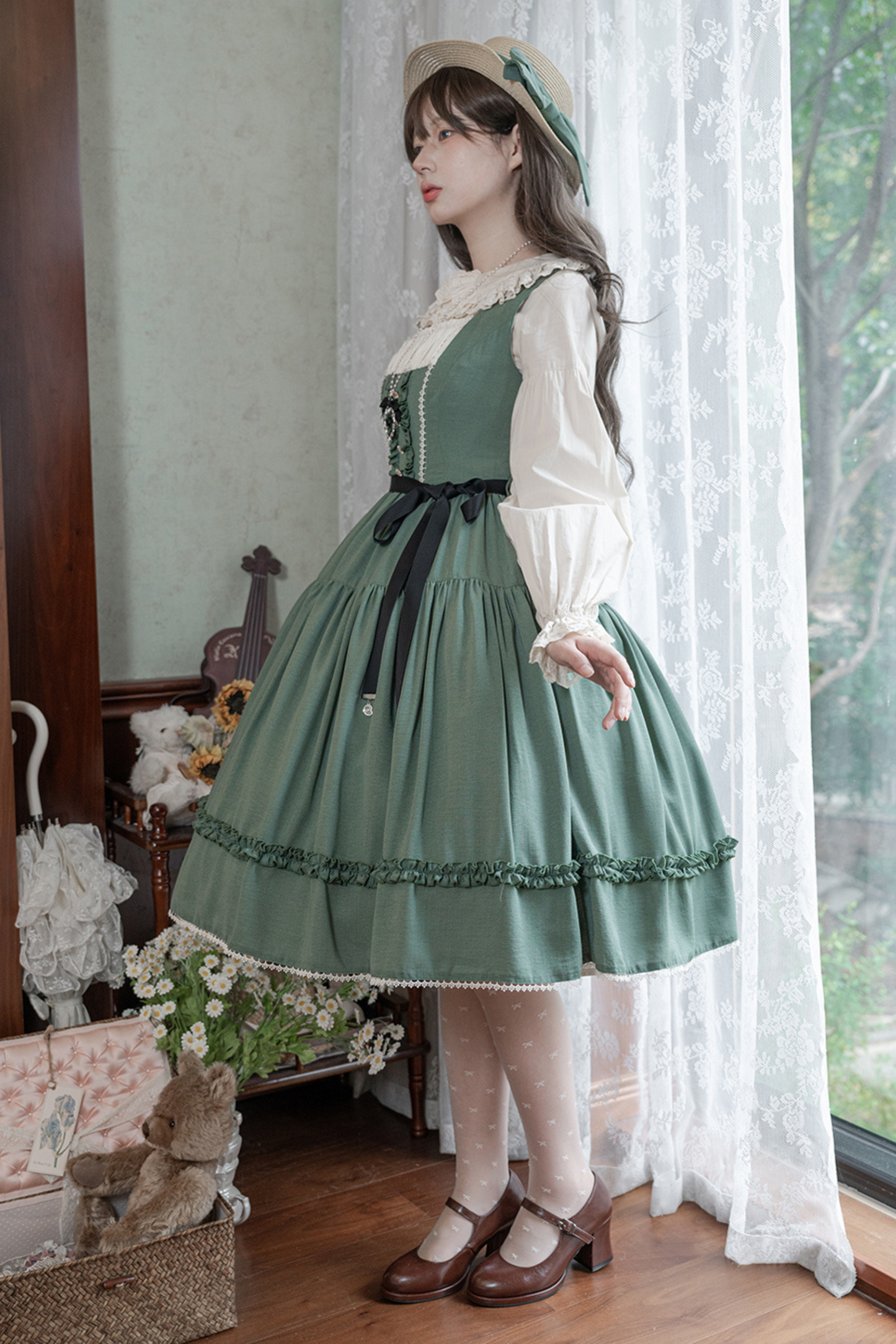 Sketch Wild Rose Elegant Lolita Jumperskirt