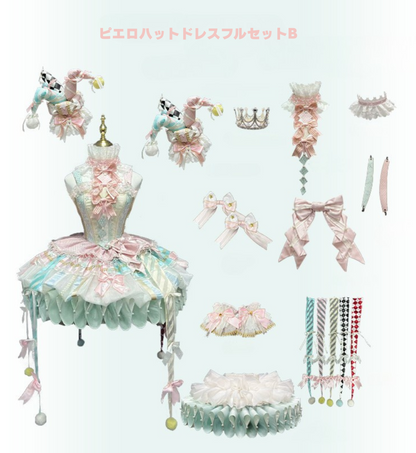 【12月26日予約締切】サーカスシリーズファンフェアキャンディカラーロリータピエロドレス＋フルセットA/B