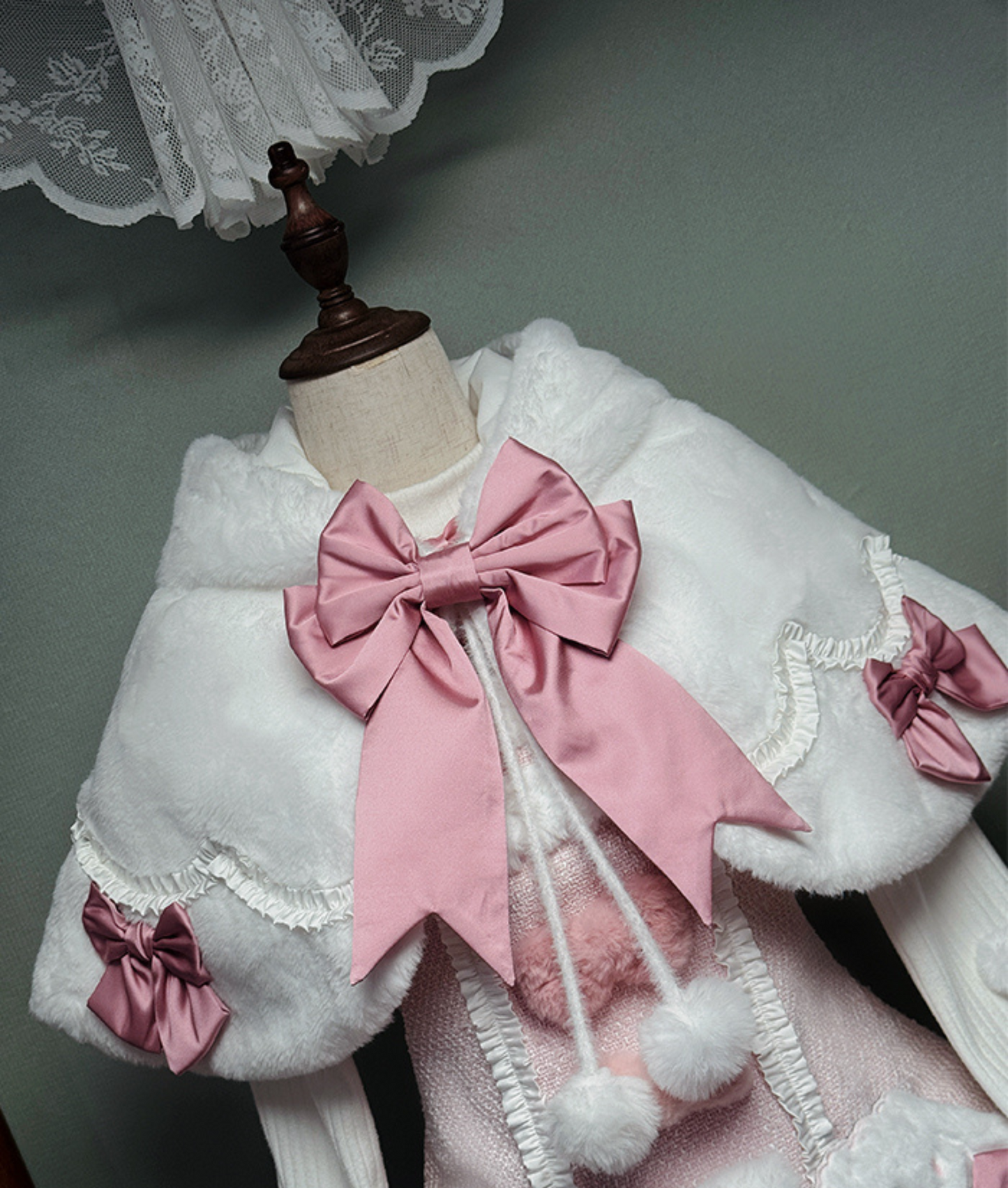 [Deadline for reservations: December 8] Frosted Sugar Rabbit Series Rabbit Ear Hoodie Cape Coat