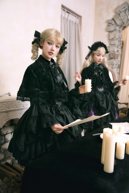 Moon River Gothic Skirt + Cape + Top + Bow