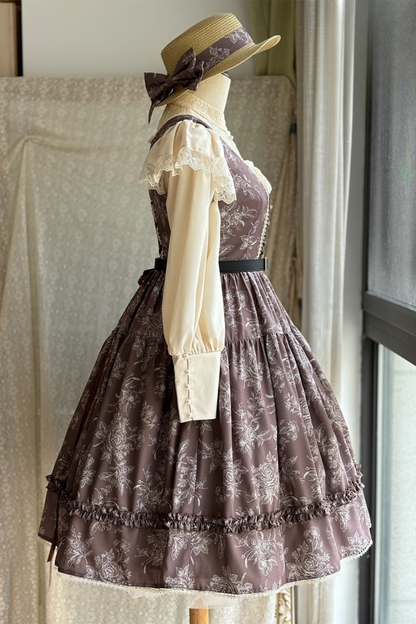 Sketch Wild Rose Elegant Lolita Jumperskirt